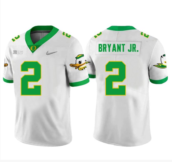 Men's Nike Gary Bryant Jr Jersey #2 Oregon Ducks Football White