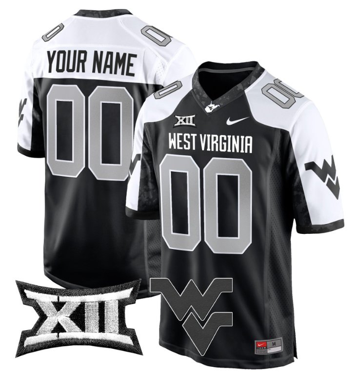 Men's Nike Custom West Virginia Mountaineers Jersey Name, Number Game Football Alternate