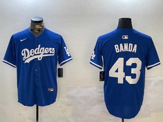 Men's Los Angeles Dodgers #43 Anthony Banda Royal Alternate Limited Stitched Baseball Jersey