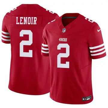 Men's San Francisco 49ers #2 Deommodore Lenoir Scarlet F.U.S.E. Vapor Limited Stitched Jersey