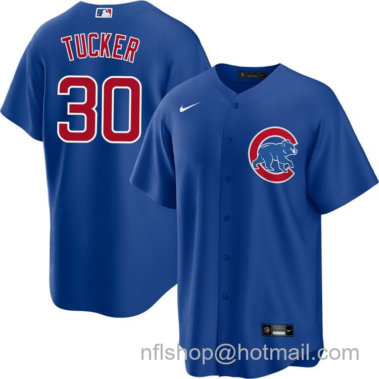 Youth Chicago Cubs #30 Kyle Tucker Royal Alternate Nike Cool Base Stitched MLB Jersey