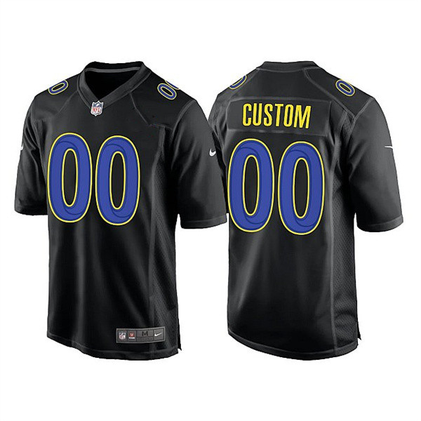 Youth Los Angeles Rams ACTIVE PLAYER Custom 2022 Black Game Stitched Jersey