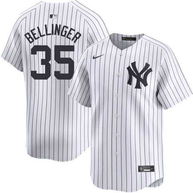 Men's New York Yankees #35 Cody Bellinger White Home Nike Limited Baseball Stitched Jersey