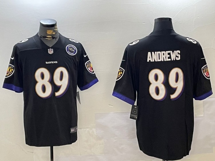 Men's Baltimore Ravens #89 Mark Andrews Black Nike Vapor Untouchable Limited NFL Stitched Jerseys