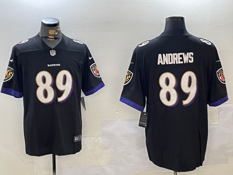 Men's Baltimore Ravens #89 Mark Andrews Black Nike Vapor Untouchable Limited NFL Stitched Jersey