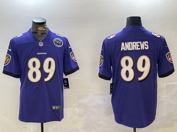 Men's Baltimore Ravens #89 Mark Andrews Purple Nike Vapor Untouchable Limited NFL Stitched Jerseys