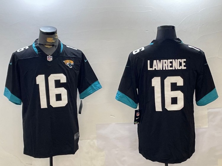 Men's Jacksonville Jaguars #16 Trevor Lawrence Black Nike Vapor Untouchable Limited Stitched NFL Jersey