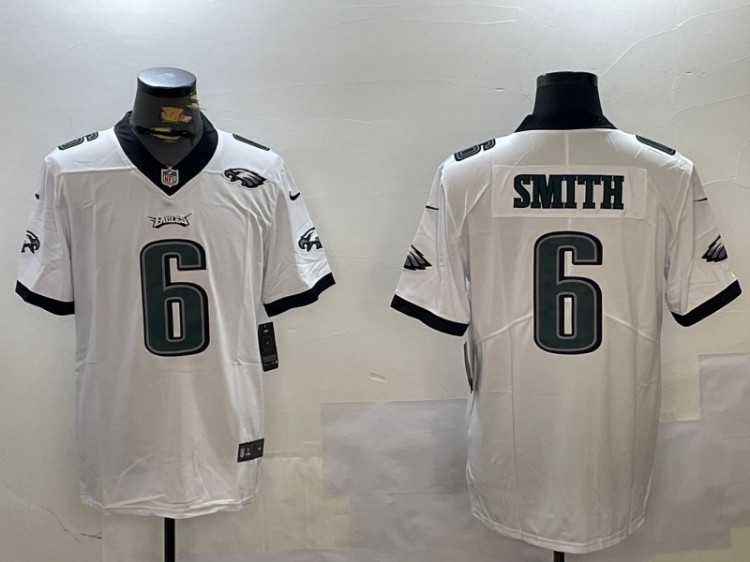 Men's Philadelphia Eagles #6 DeVonta Smith White Nike Vapor Untouchable Limited Stitched NFL Jerseys