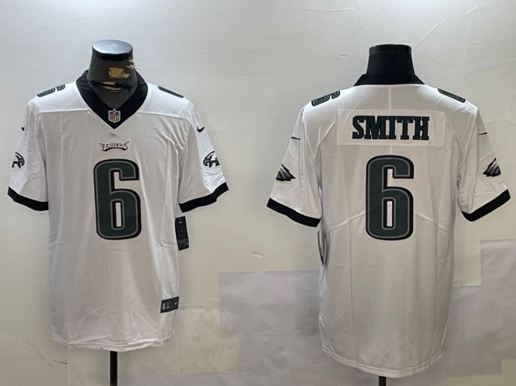 Men's Philadelphia Eagles #6 DeVonta Smith White Nike Vapor Untouchable Limited Stitched NFL Jersey