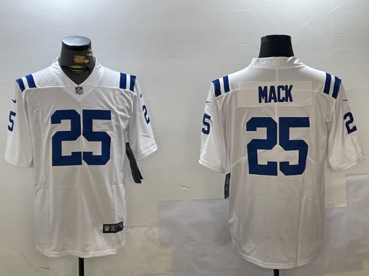 Men's Indianapolis Colts #25 Marlon Mack White Nike Vapor Untouchable Limited Stitched NFL Jersey