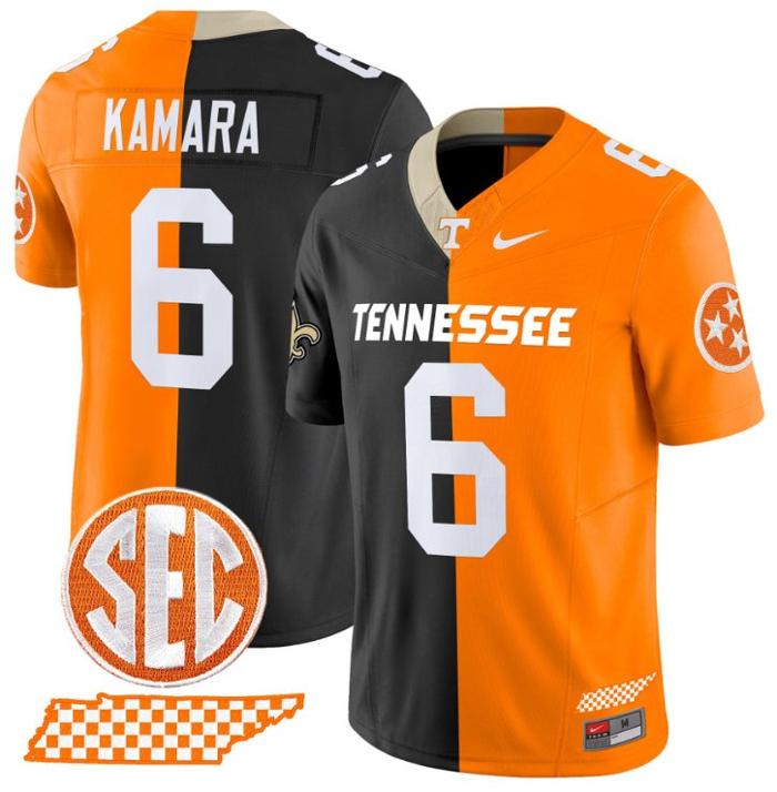 Men's Nike Alvin Kamara Jersey #6 Tennessee Volunteers Split FUSE Vapor Limited NCAA Football Stitched