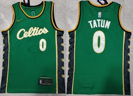 Men's Boston Celtics #0 Jayson Tatum Green 2022 City Icon Swingman Jersey