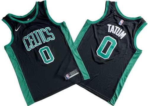 Men's Boston Celtics #0 Jayson Tatum Black Icon Swingman Jersey