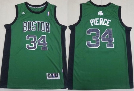 Men's Boston Celtics #34 Paul Pierce Green Alternate Swingman Jersey