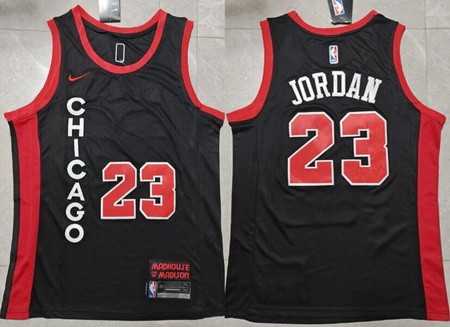 Men's Chicago Bulls #23 Michael Jordan Black 2023 City Icon Swingman Jersey