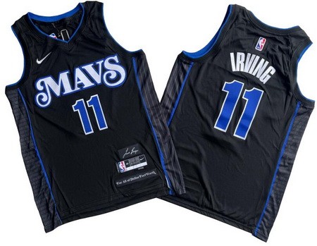 Men's Dallas Mavericks #11 Kyrie Irving Black 2023 City Icon Swingman Jersey