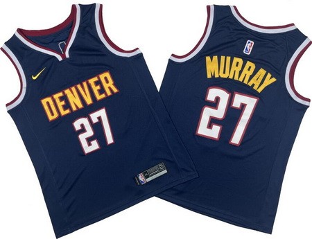 Men's Denver Nuggets #27 Jamal Murray Navy Icon Swingman Jersey