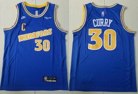 Men's Golden State Warriors #30 Stephen Curry Blue Classic 2022 Icon Sponsor Swingman Jersey