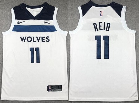 Men's Minnesota Timberwolves #11 Naz Reid White Icon Sponsor Swingman Jersey