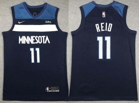 Men's Minnesota Timberwolves #11 Naz Reid Navy Icon Sponsor Swingman Jersey