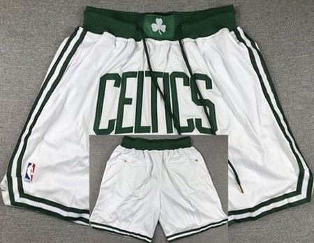 Men's Boston Celtics White 2023 Just Don Shorts