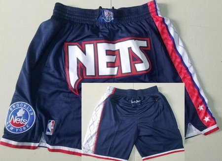 Men's Brooklyn Nets Navy City Just Don Shorts