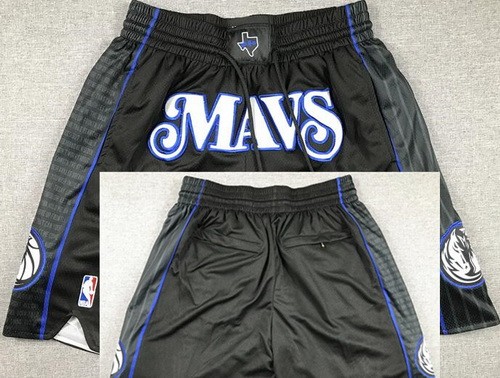 Men's Dallas Mavericks Black 2023 City Just Don Shorts