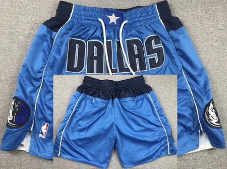 Men's Dallas Mavericks Blue 2023 Just Don Shorts