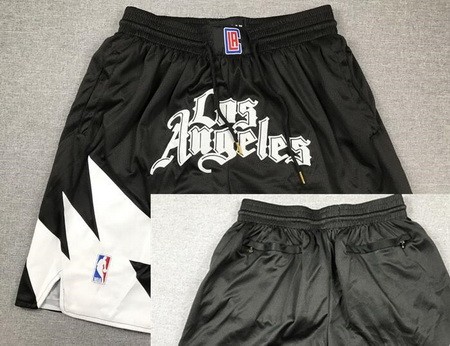 Men's Los Angeles Clippers Black Statement Just Don Shorts