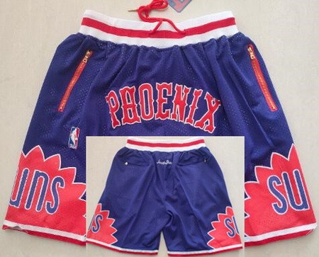 Men's Phoenix Suns Purple Red Just Don Shorts