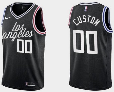 Men's Los Angeles Clippers Customized Black 2022 City Icon Swingman Jersey