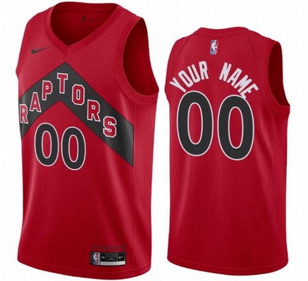 Men's Toronto Raptors Customized Red 2021 Stitched Swingman Jersey