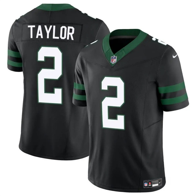 Men's New York Jets #2 Tyrod Taylor Black 2024 F.U.S.E. Vapor Untouchable Limited Stitched Jersey