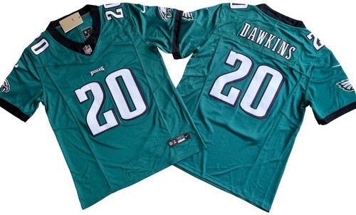 Men's Philadelphia Eagles #20 Brian Dawkins Limited Green FUSE Vapor Jersey