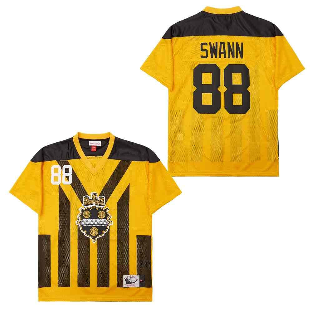 Men's Pittsburgh Steelers #88 Lynn Swann Yellow 1933 Throwback Jersey