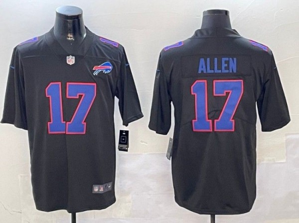 Men's Buffalo Bills #17 Josh Allen Black Nike Vapor Untouchable Limited Stitched NFL Jersey