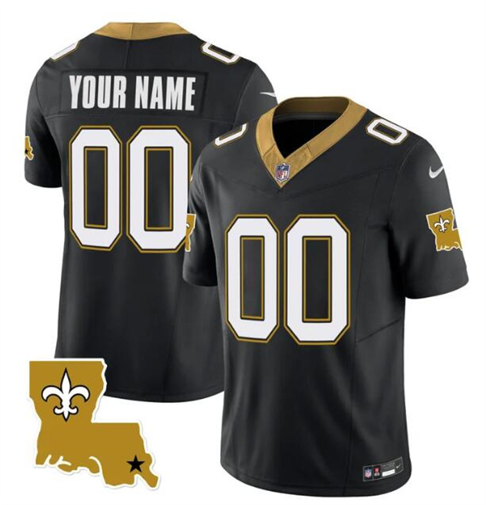 Men's Nike New Orleans Saints Customized Black 2023 F.U.S.E. 1987 Legacy Vapor Stitched Jersey