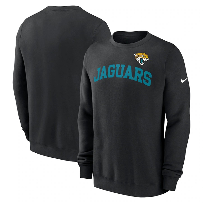 Men's Jacksonville Jaguars Black Club Pullover Sweatshirt