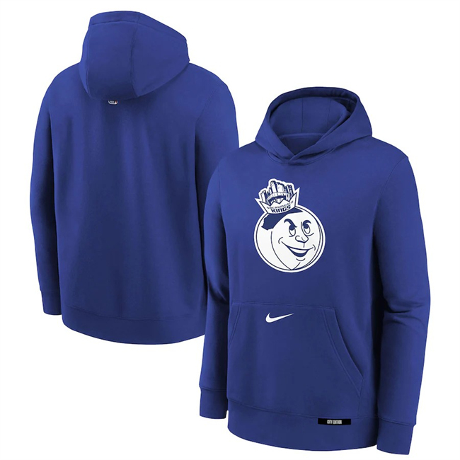 Men's Sacramento Kings Blue 2024-25 City Edition Fleece Club Pullover Hoodie