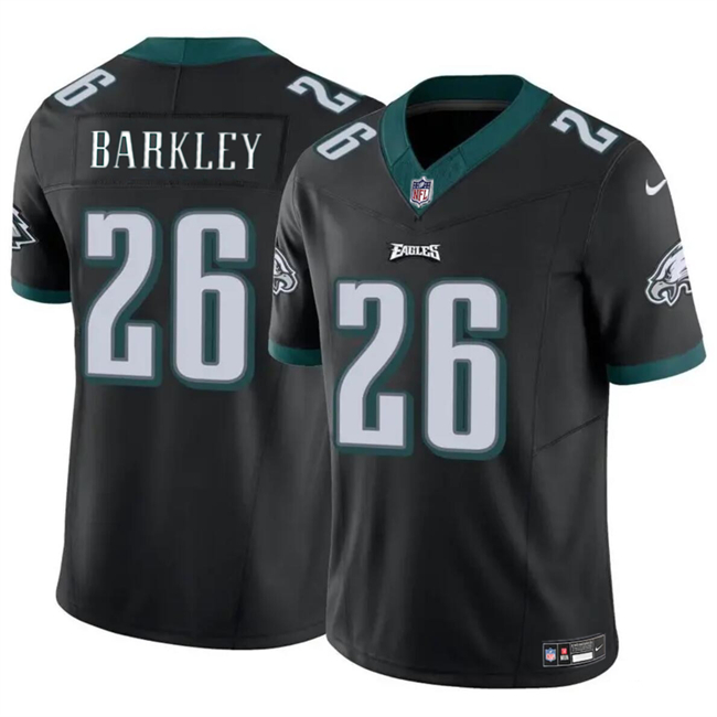 Youth Philadelphia Eagles #26 Saquon Barkley Black F.U.S.E. Vapor Untouchable Limited Stitched Football Jersey