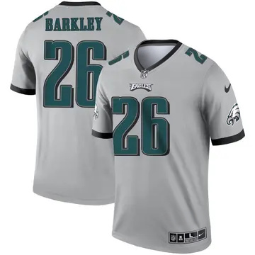 Men's Philadelphia Eagles #26 Saquon Barkley Inverted Legend Gray Stitched Nike NFL Football Jersey