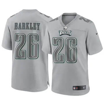 Men's Philadelphia Eagles #26 Saquon Barkley Atmosphere Fashion Gray Stitched Nike NFL Football Jersey