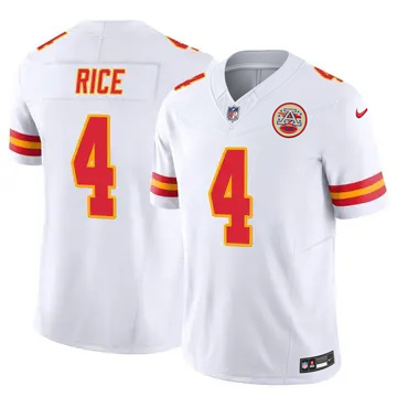 Youth Kansas City Chiefs #4 Rashee Rice Vapor F.U.S.E. Limited Nike NFL Stitched Jersey White