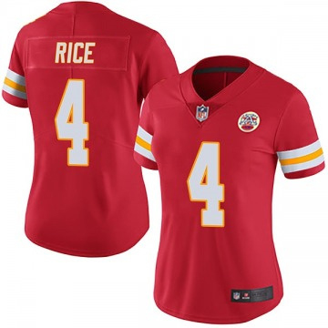 Women's Kansas City Chiefs #4 Rashee Rice Vapor Limited Nike NFL Stitched Jersey Red