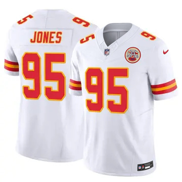 Youth Kansas City Chiefs #95 Chris Jones Vapor F.U.S.E. Limited White Nike Stitched NFL Jersey