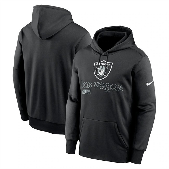 Men's Las Vegas Raiders Black Performance Pullover Hoodie