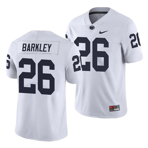 Men's Penn State Nittany Lions #26 Saquon Barkley White Vapor Limited Stitched Jersey