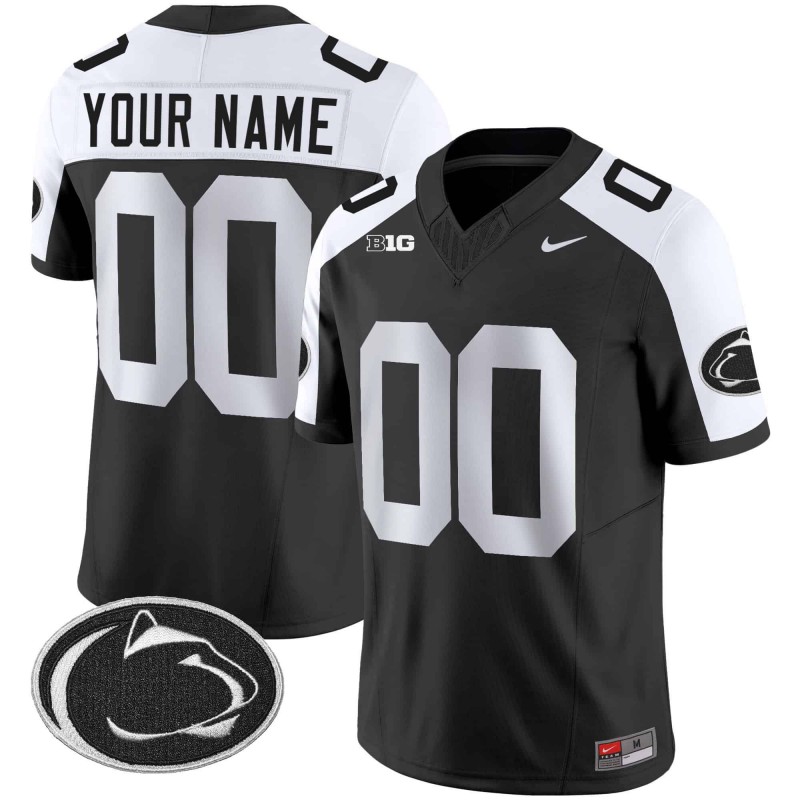 Men's Nike Custom Penn State Nittany Lions Jersey Name and Number Vapor Limited College Football All Stitched Black Alternate