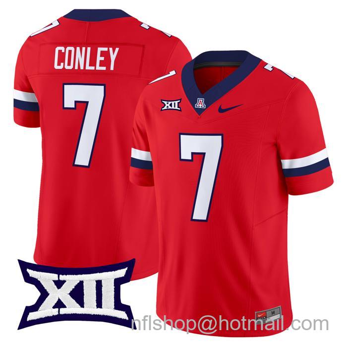 Men's Nike #7 Quali Conley Jersey Arizona Wildcats F.U.S.E. Vapor Limited College Football Red Stitched