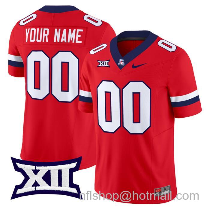 Men's & Youth Nike Custom Arizona Wildcats Jersey Name and Number Stitched F.U.S.E. Vapor Limited College Football Red